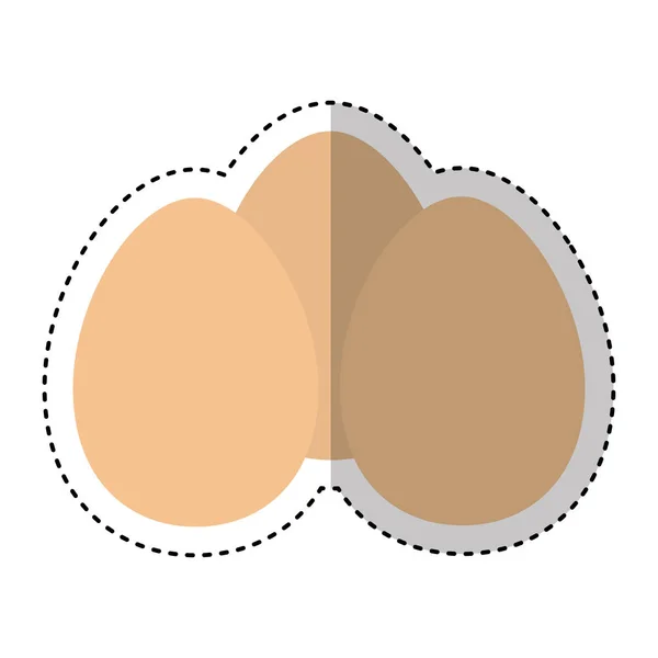 Huevo ingrediente aislado icono — Vector de stock