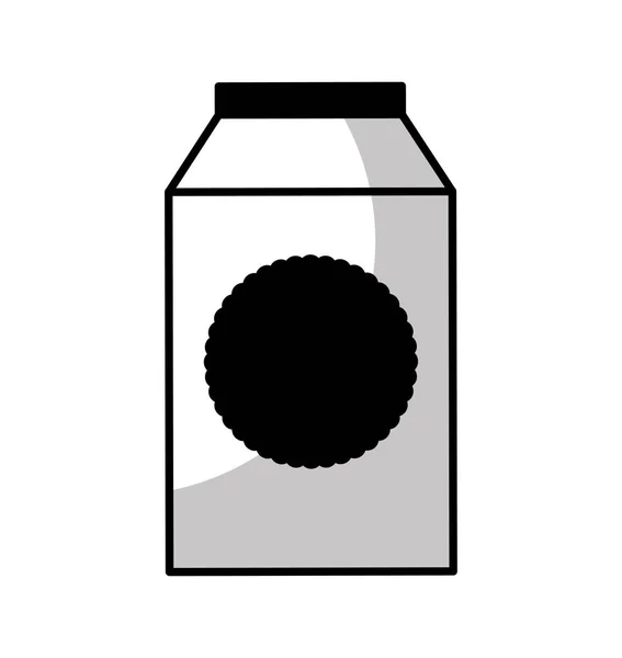 Caixa de leite ícone isolado — Vetor de Stock