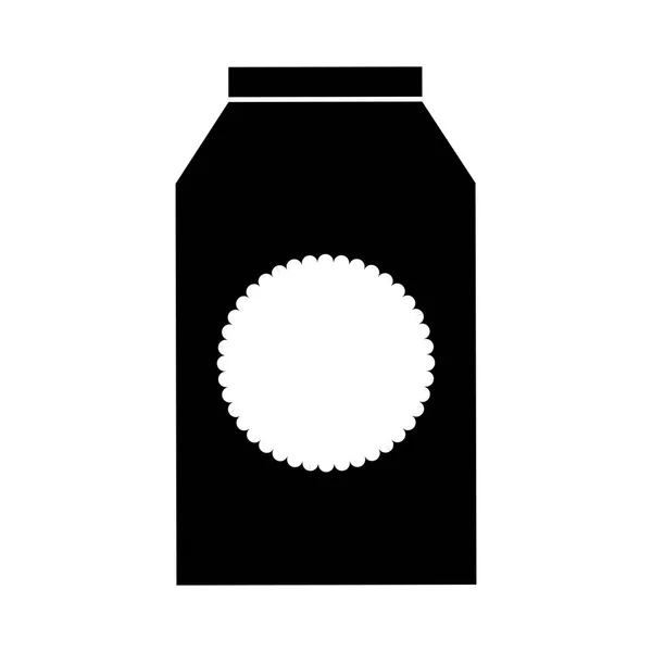 Melk vak geïsoleerde pictogram — Stockvector