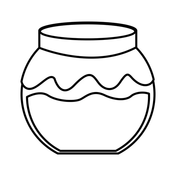 Gyümölcs megtart jar ikon — Stock Vector