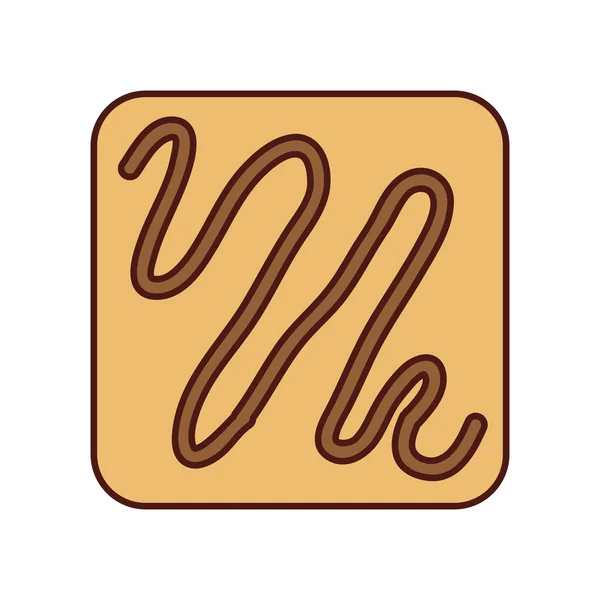 Delicious sweet cookies icon — Stock Vector