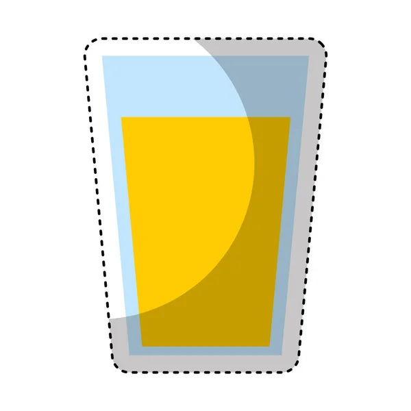 Džus sklo izolované ikona — Stockový vektor