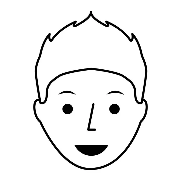 Joven hombre avatar carácter — Vector de stock