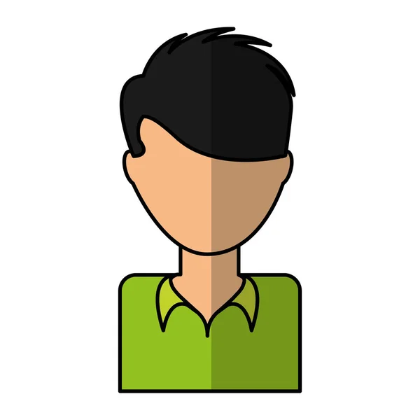 Joven hombre avatar carácter — Vector de stock