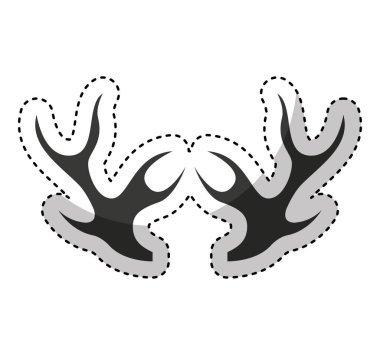 boynuzları olan zarif çerçeve