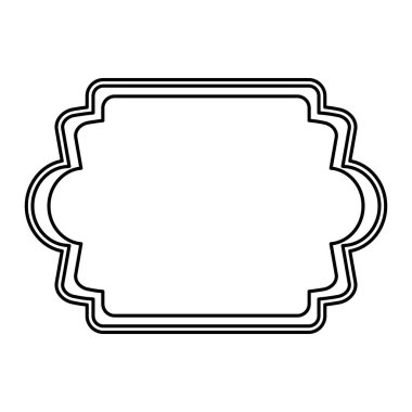 zarif çerçeve izole simgesi