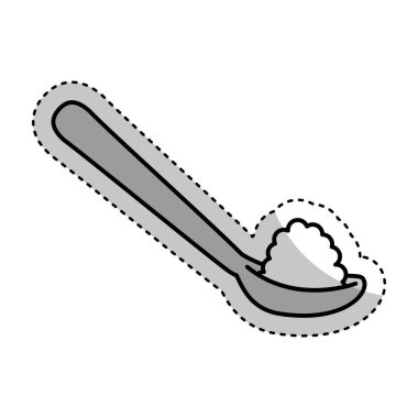 şeker kaşığı izole simgesi