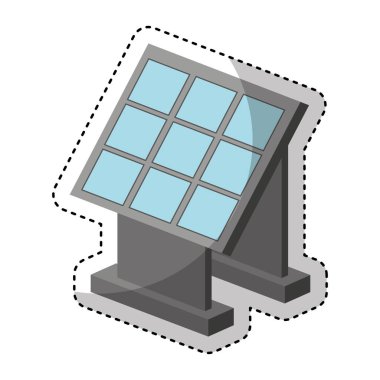 paneli güneş izole simgesi