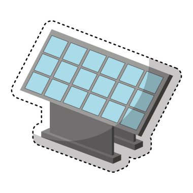 paneli güneş izole simgesi