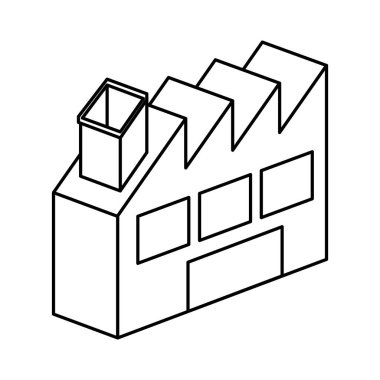 Fabrika tesis izole simgesi