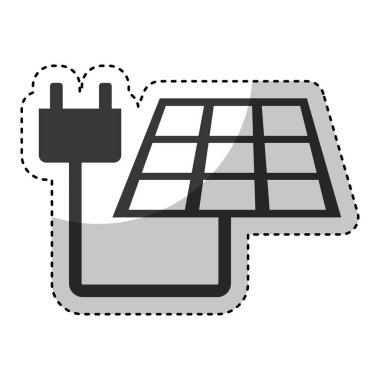 paneli güneş izole simgesi