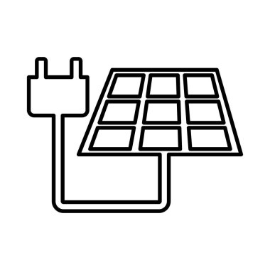 paneli güneş izole simgesi