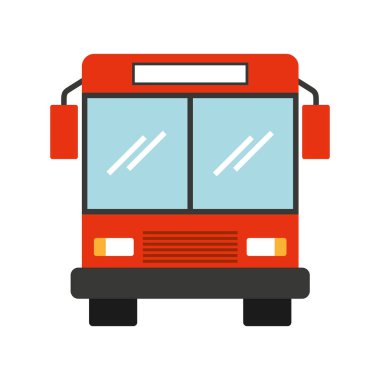 otobüs araç izole simgesi