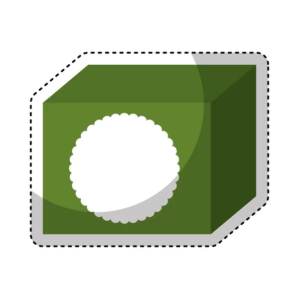 Tea box isolated icon — Stock Vector