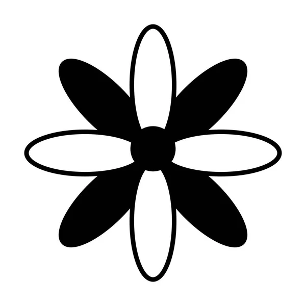 Mignon thé fleur icône isolée — Image vectorielle