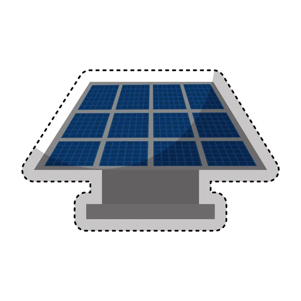 Panel solar aislado icono — Vector de stock