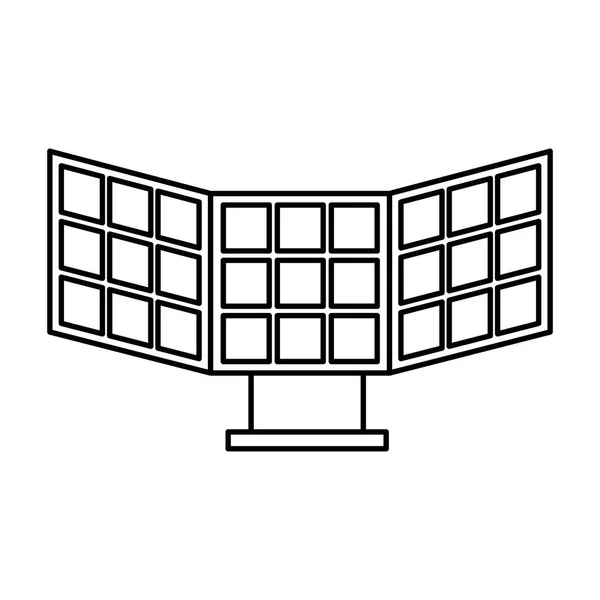 Panel solar aislado icono — Archivo Imágenes Vectoriales