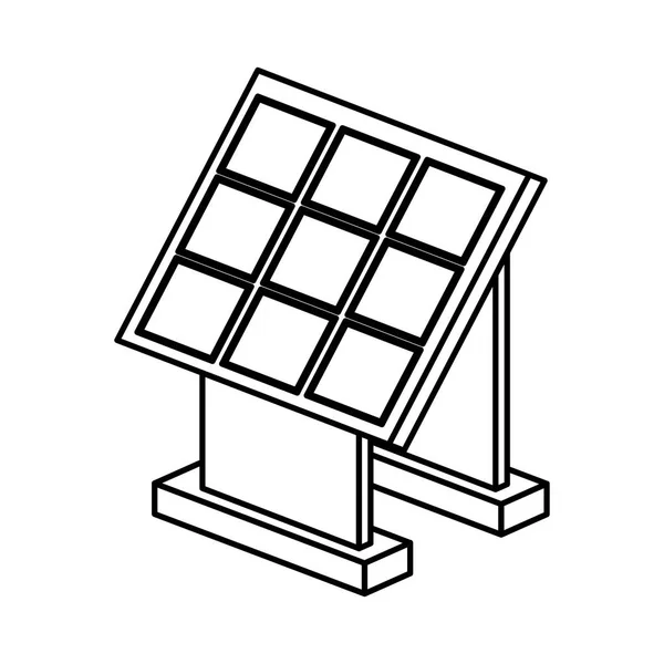 Panel solární izolované ikona — Stockový vektor