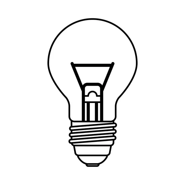 Save bulb isolated icon — Stock Vector