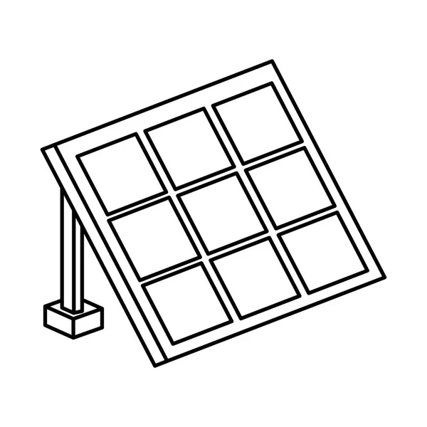 Painel solar ícone isolado —  Vetores de Stock