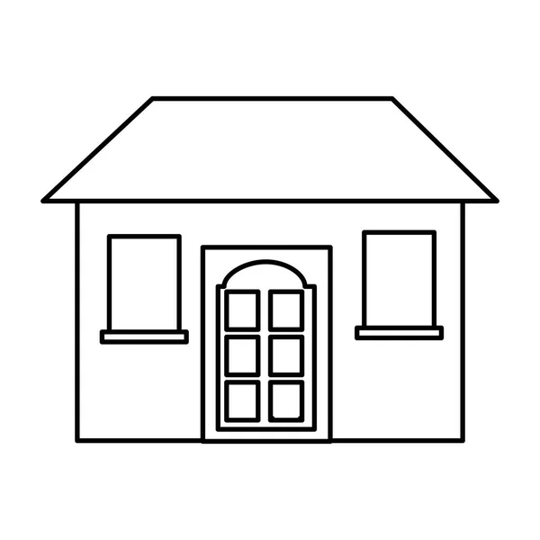 Внешняя изолированная иконка дома — стоковый вектор