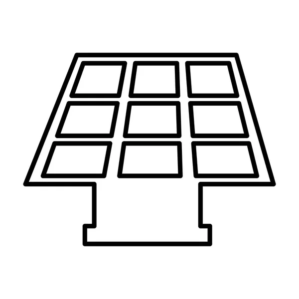 Panel solar aislado icono — Archivo Imágenes Vectoriales