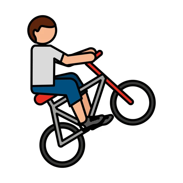 自転車の極端なスポーツのアイコン — ストックベクタ