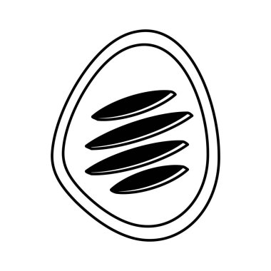 sığır eti izole simgesi