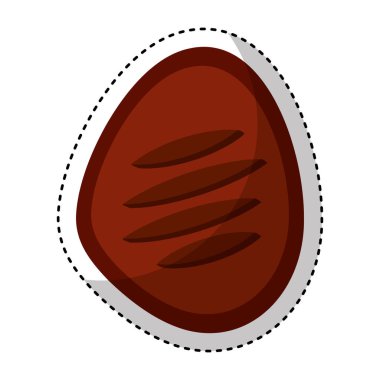 sığır eti izole simgesi