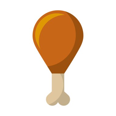 Tavuk eti izole simgesi