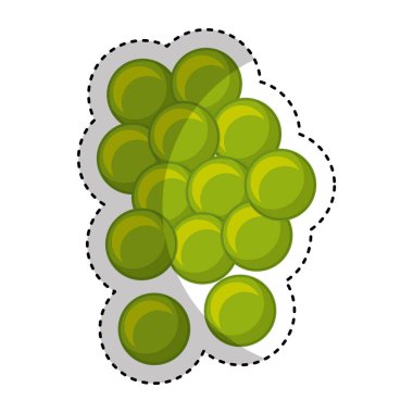 üzüm taze meyve çizim simgesi