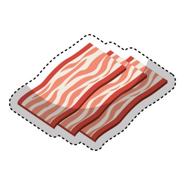 taze pastırma izole simgesi