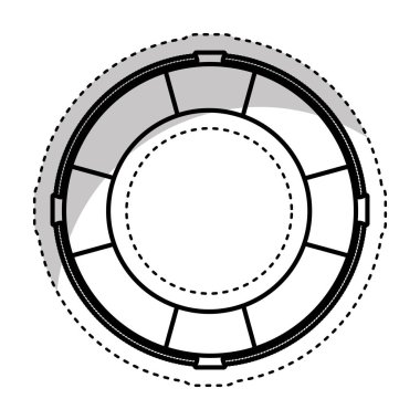 hayat koruma float izole simgesi