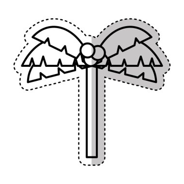 ağaç palm tropikal simgesi