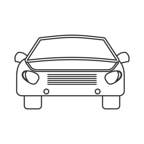 Car vehicle isolated icon — Stock Vector