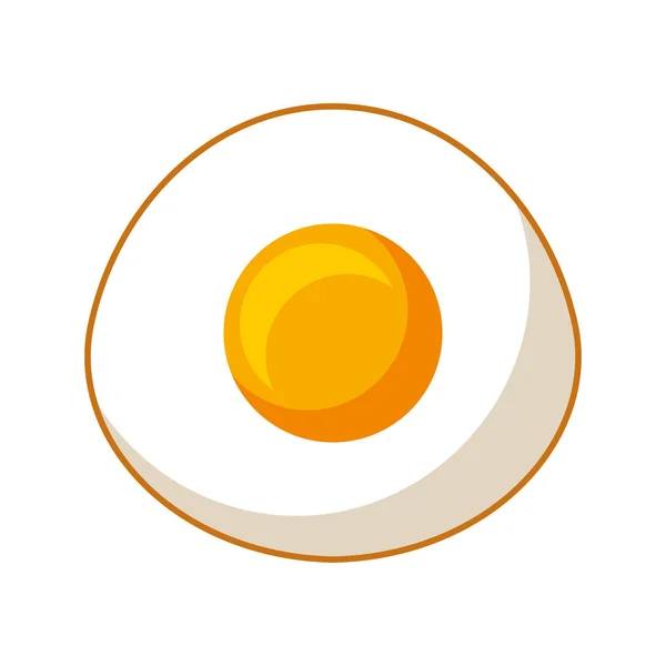 Yumurta kızarmış izole simgesi — Stok Vektör
