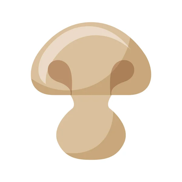Mushroom vegetable isolated icon — Stock Vector
