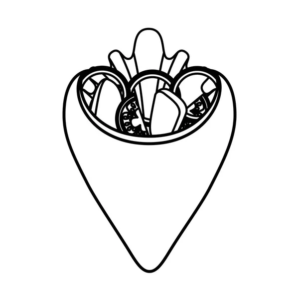 Délicieux japonais nourriture isolé icône — Image vectorielle