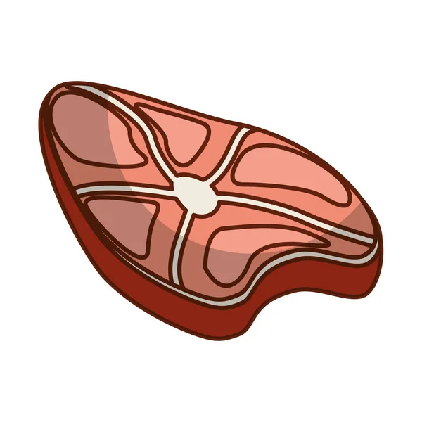 Carne de carne ícone isolado —  Vetores de Stock