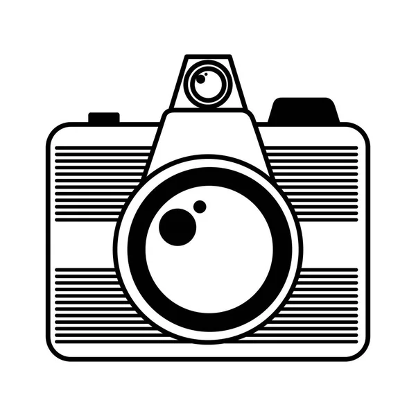 Fotografické izolované ikona fotoaparátu — Stockový vektor