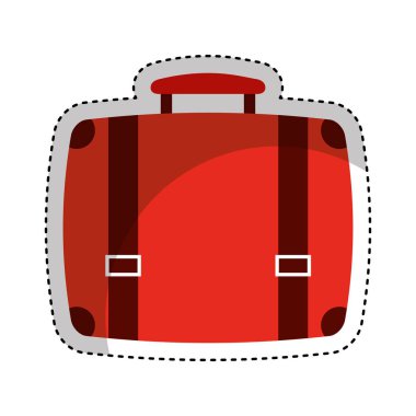 bavul seyahat izole simgesi