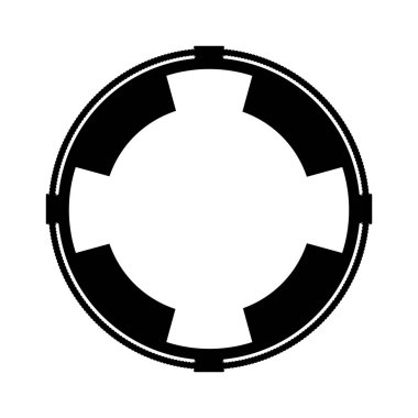 hayat koruma float izole simgesi