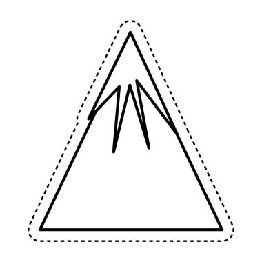 dağ manzara izole simgesi