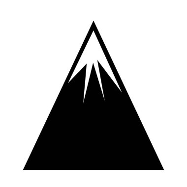 dağ manzara izole simgesi