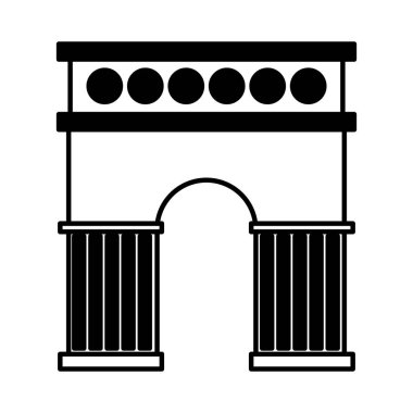 Triumph arch izole simgesi