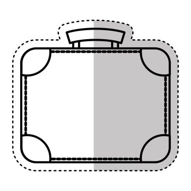 bavul seyahat izole simgesi