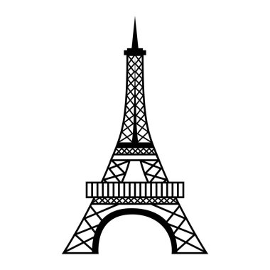 Eyfel Kulesi izole simgesi
