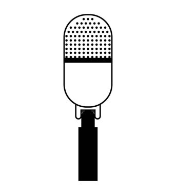mikrofon aygıtı izole simgesi