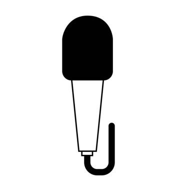 mikrofon aygıtı izole simgesi