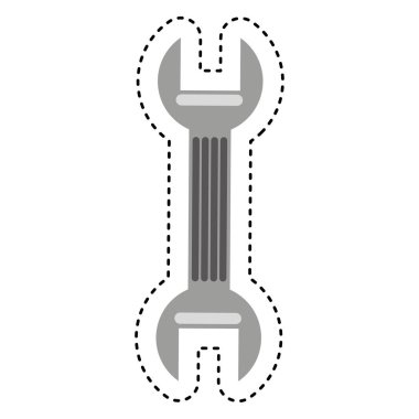 İngiliz anahtarı aracı izole simgesini